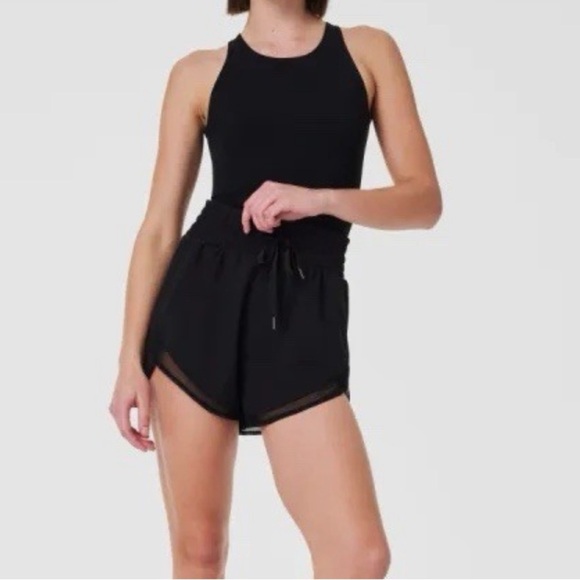 Spanx Get Moving Black Active Exercise Romper SIZE SMALL